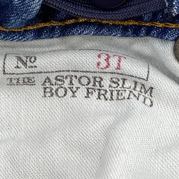 Polo Ralph Lauren Jeans Girls 3T Astor Slim Boyfriend Blue Jeans Logo Print - Picture 5 of 10